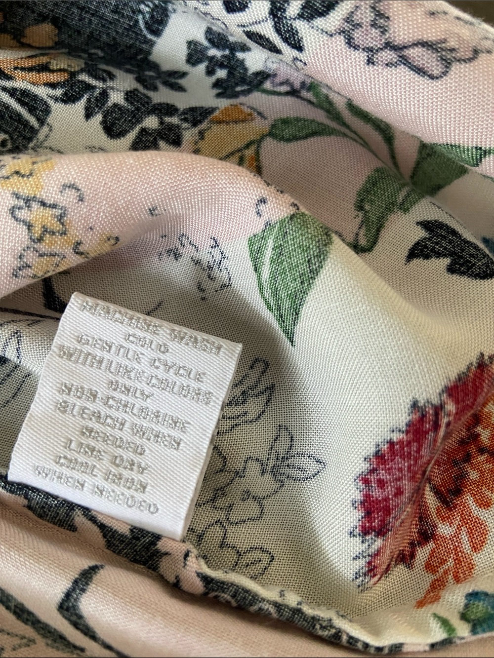 intro. Black Stripe w/ Floral Patchwork Button-down Shirt, size L. NWOT - Picture 8 of 16